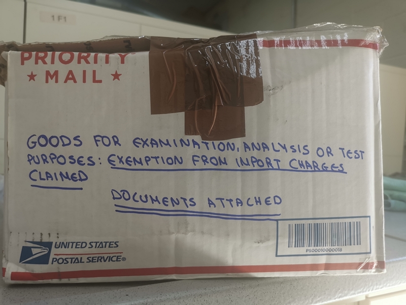 side of package